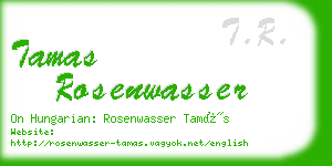 tamas rosenwasser business card